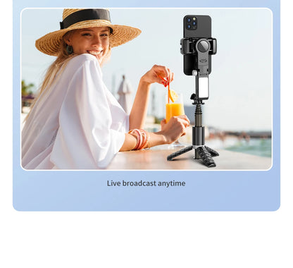 Bluetooth Smartphone Gimbal Stabilizer with Extendable Stick
