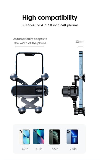 Gravity Car Phone Holder Air Vent Easy Install 360° Rotatable