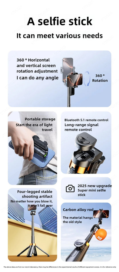 Super Mini Selfie Stick Portable Phone Holder Shooting