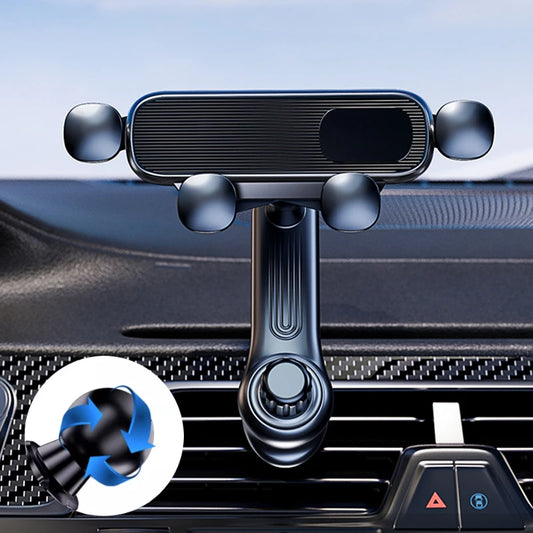 SEAMETAL Air Vent Car Phone Holder Telescopic Phone Mount