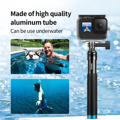TELESIN For GoPro Selfie Stick Foldable Tripod Phone Holder