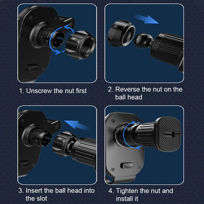 SEAMETAL Gravity Car Phone Holder Mobile Phone Stand