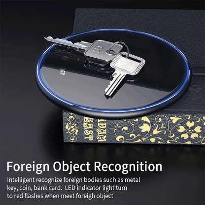 15W Fast Wireless Charger Visible Qi Wireless Charging Pad