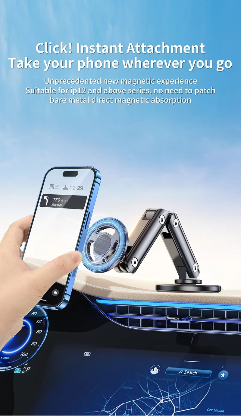 Universal Metal Car Magnetic Semiconductor Cooling Phone Holder