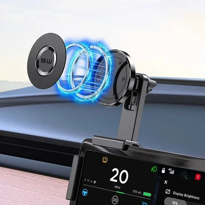 Magnetic Car Phone Holder Car Display Screen Side Rotation