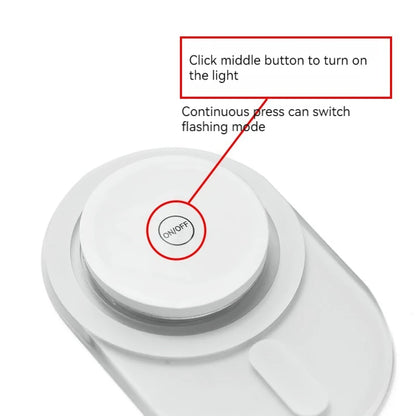 Magnetic suction holder  LED light explosion flash light