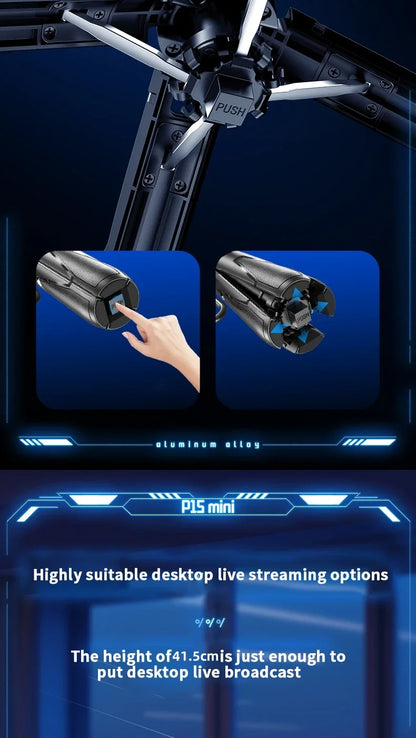 Portable Selfie Stick for Phones - Mini Bluetooth Remote Holder