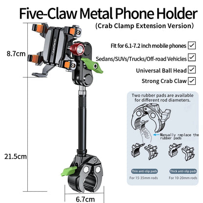Anti-slip Heavy Duty Car Windshield Metal Five-Claw