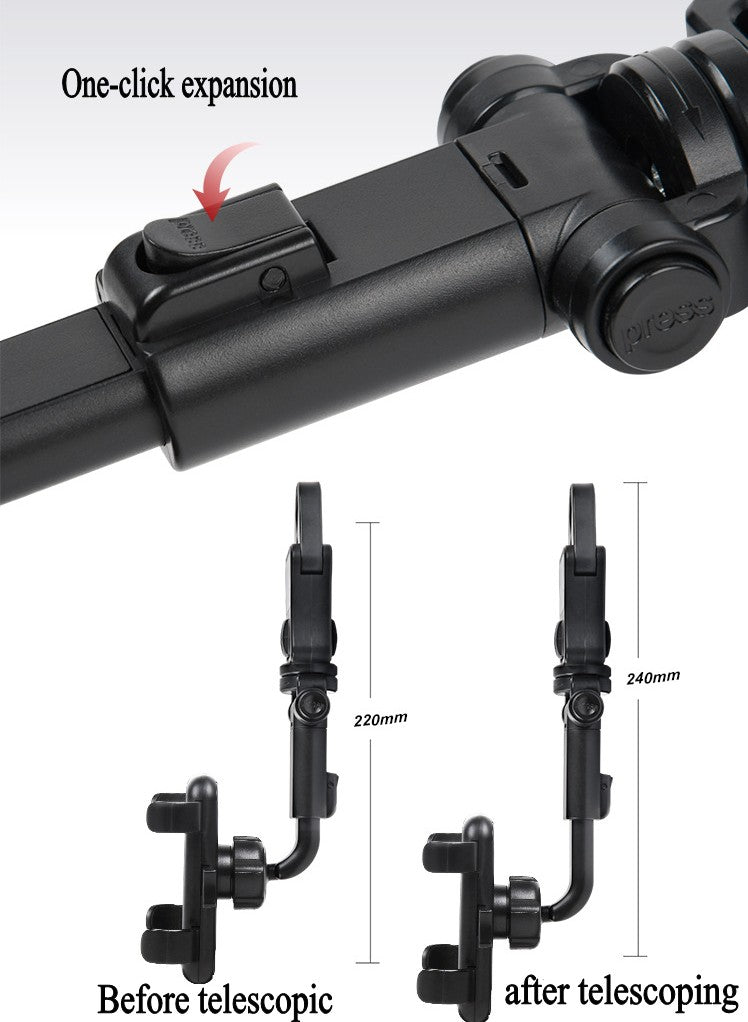 360 Degree Car Phone Support Easy Clip Mount Stand on Rearview Mirror