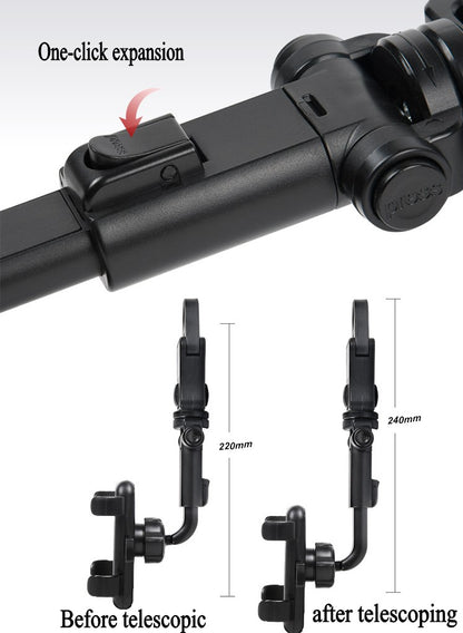 360 Degree Car Phone Support Easy Clip Mount Stand on Rearview Mirror