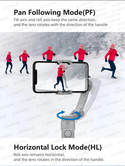 AXNEN 3-Axis Gimbal Handheld Self Stabilizer with Tripod