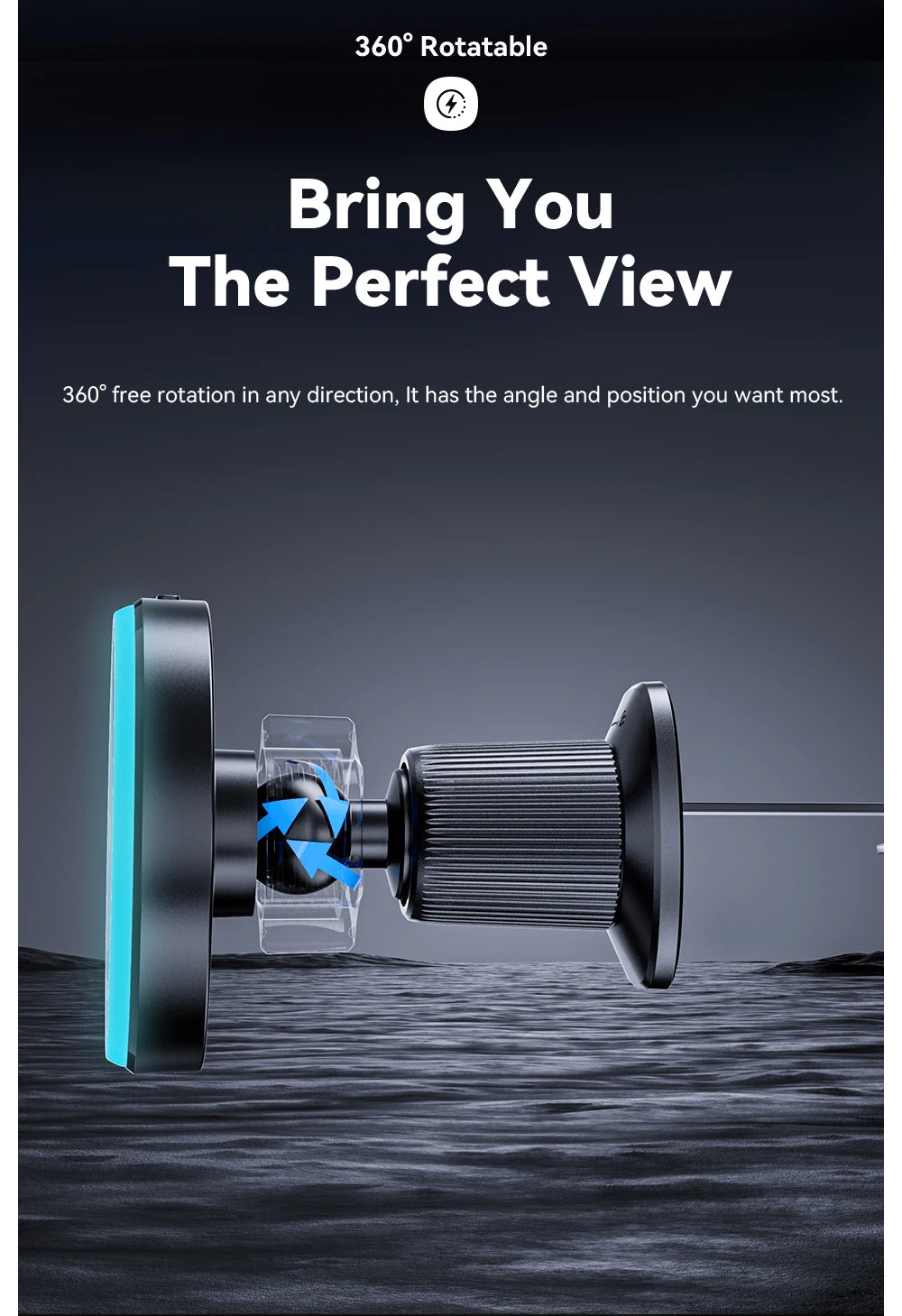 Essager 15W Magnetic Wireless Car Phone Holder Adjustable