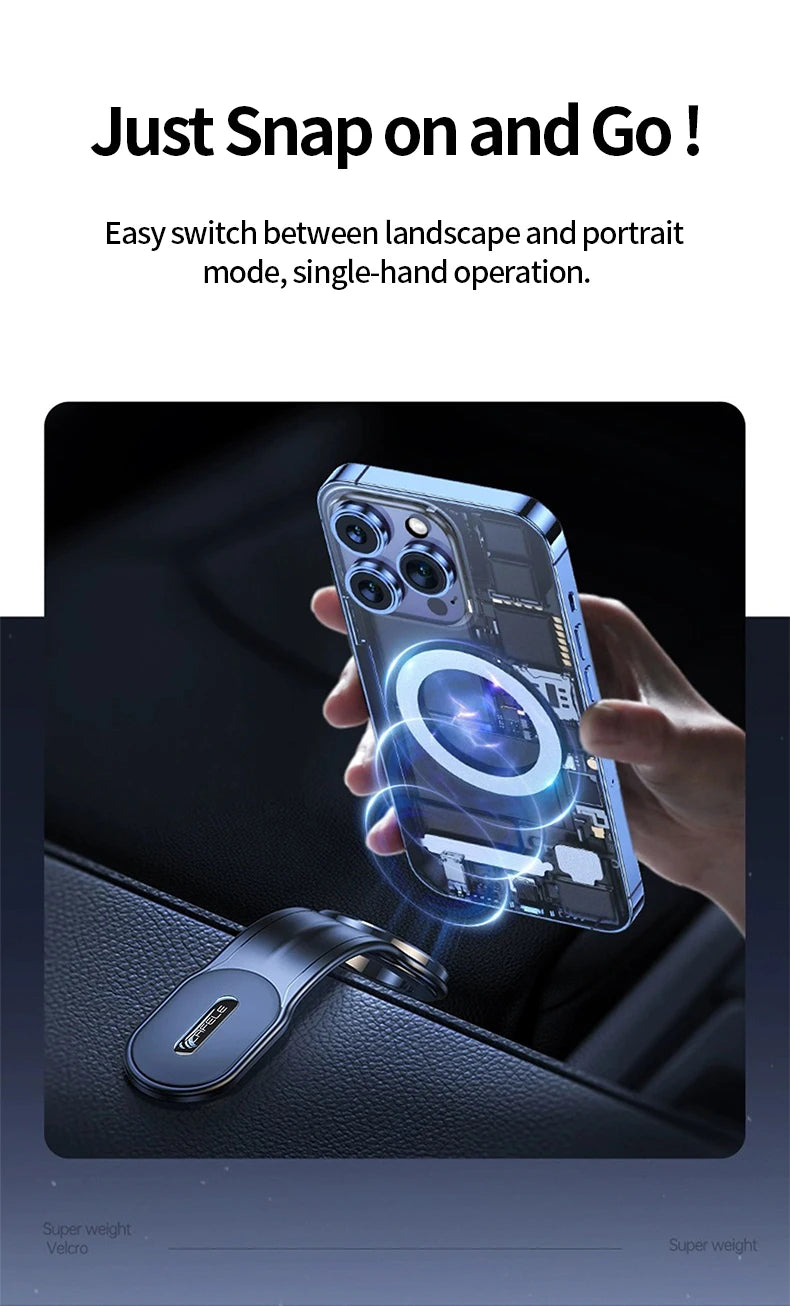 Magnetic Car Phone Holder Foldable Car Cell Phone Support Mount
