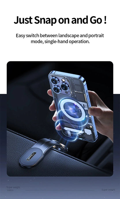 Magnetic Car Phone Holder Foldable Car Cell Phone Support Mount