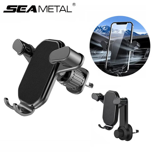 SEAMETAL Car Air Vent Phone Holder Gravity Lock Hook