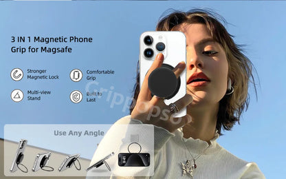 Grippopso Mobile Phone Finger Holder Socket Magnetic