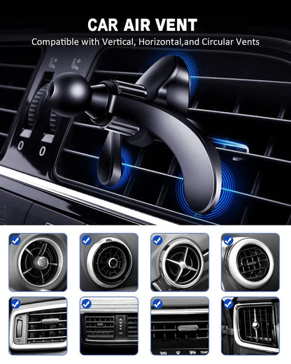 17mm Ball Head Car Air Vent Outlets Clip Cellphone Holder Base Universal
