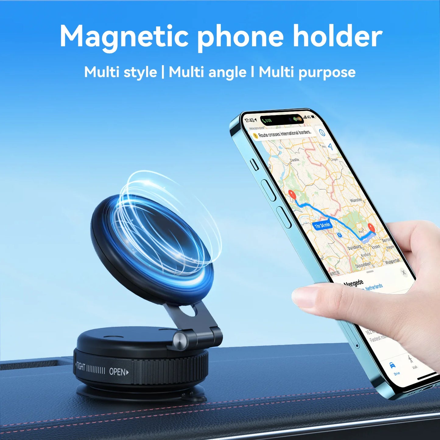 Model Powerful Vacuum Suction Mobile Phone Holder Extendable