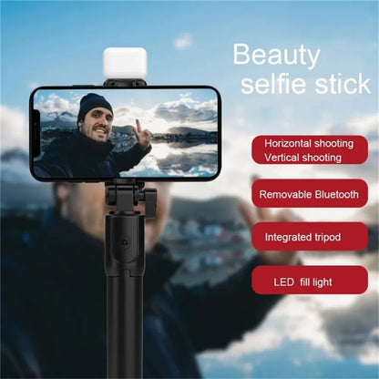 Portable Bluetooth Selfie Stick Tripod Holder with Remote Shutter
