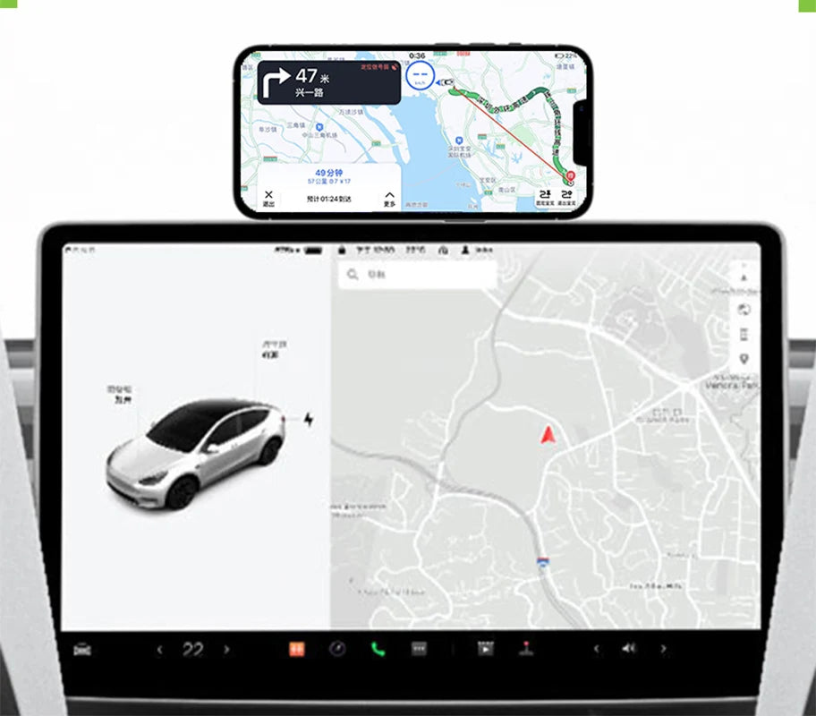 Invisible Foldaway Car Phone Mount Holder 15W Magnetic