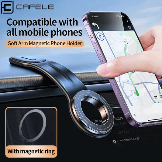 Magnetic Car Phone Holder Foldable Car Cell Phone Support Mount