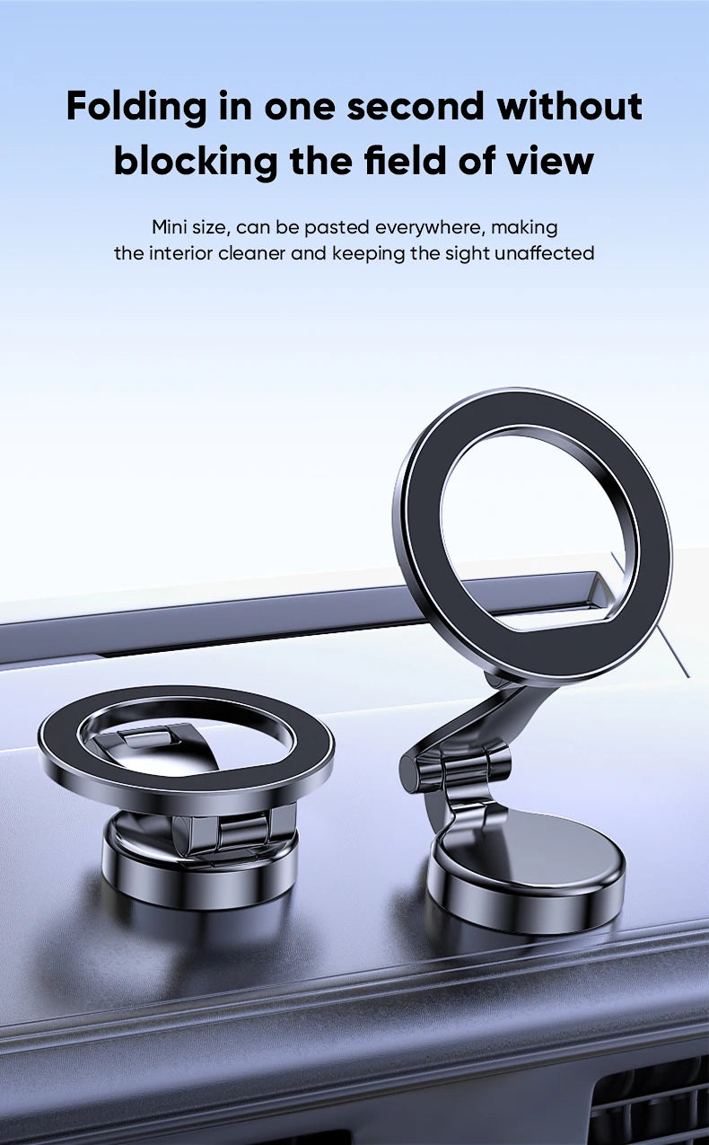 Magnetic Magsafe Car Phone Holder For Vehicles Mobile Support