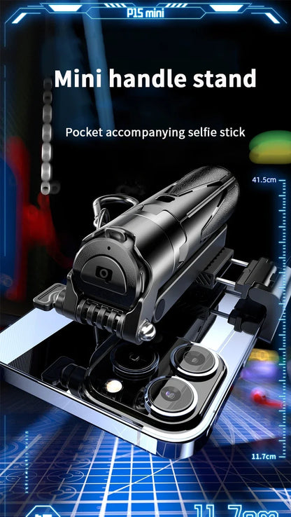 Portable Selfie Stick for Phones - Mini Bluetooth Remote Holder