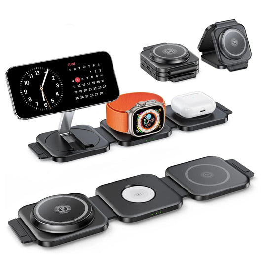 3 in 1 Wireless Charger Magnetic For iPhone Fast Charging