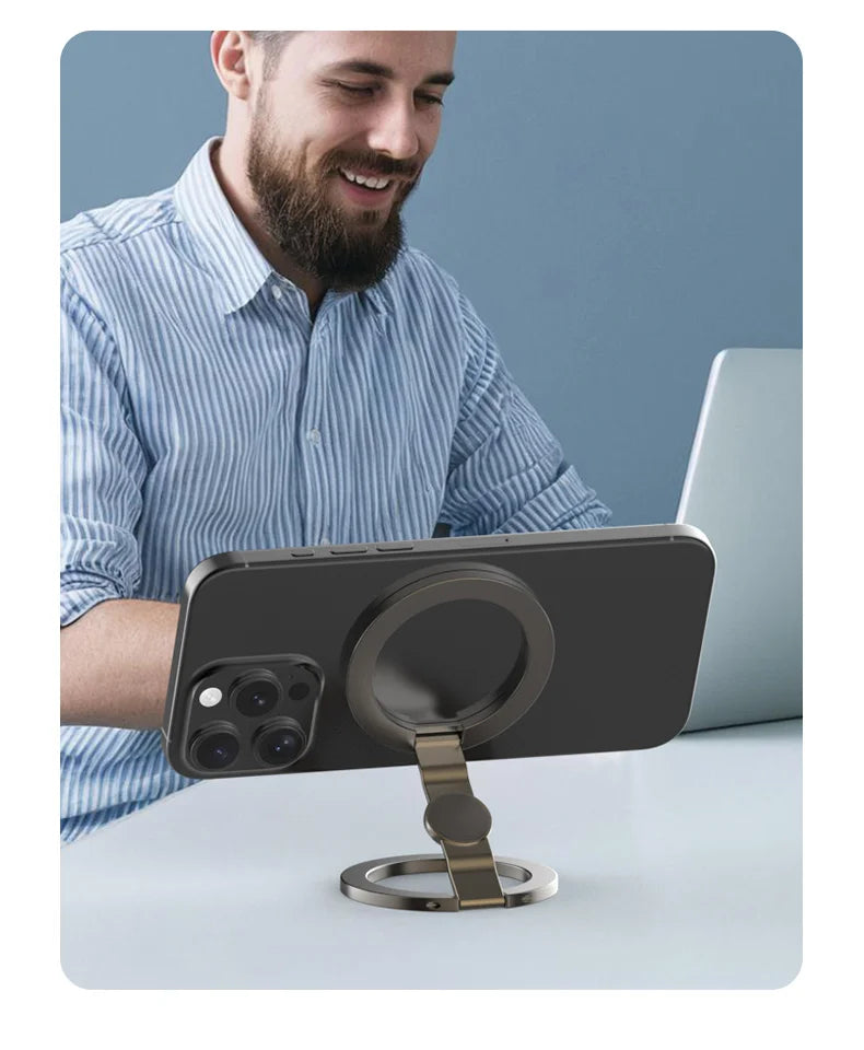 Foldable Double Sided Magnetic Phone Holder Stand