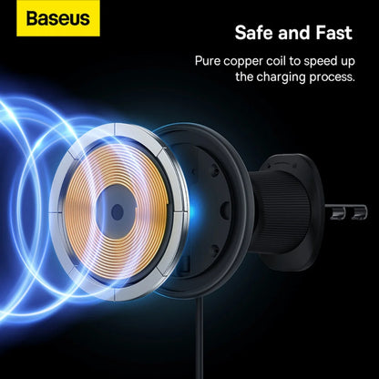 15W Fast Charging Car Charger Holder Magnetic Car Phone Holder