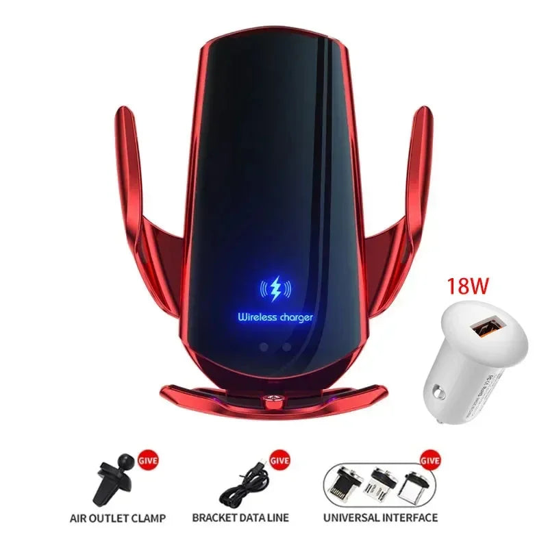 30W Car Wireless Charger Magnetic Automatic Car Mount Holder
