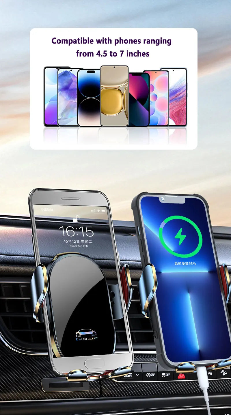 Car Phone Holder For BMW X1 U11Magnetic Wireless Charging