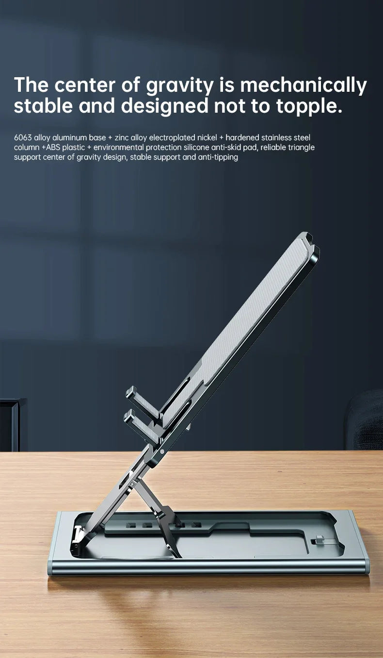 Folding Metal Phone Stand Solid Support Kickstand Phone Holder