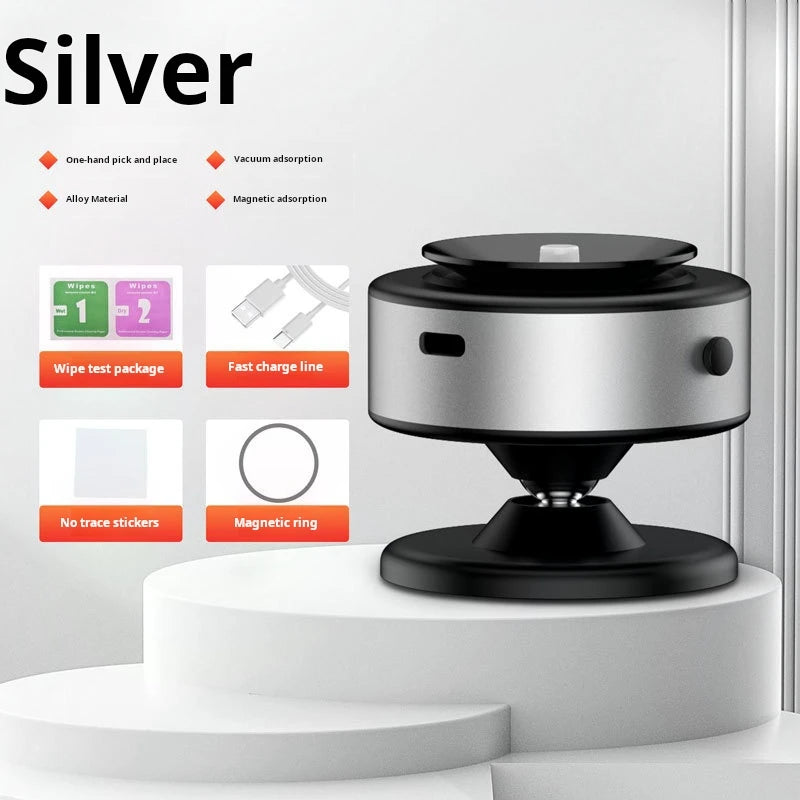 Electric Vacuum Magnetic Car Mount Stand for Cell Phone 360°