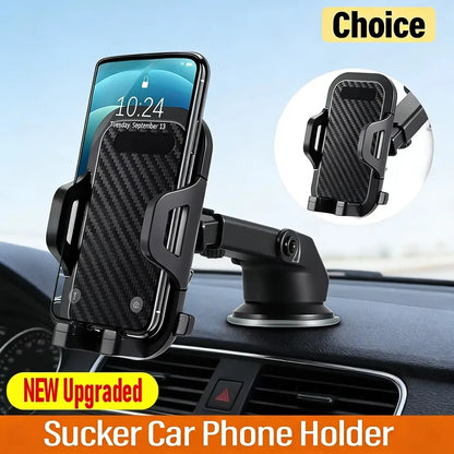360° Rotatable Stable Car Phone Bracket Universal Windshield Suction Cup