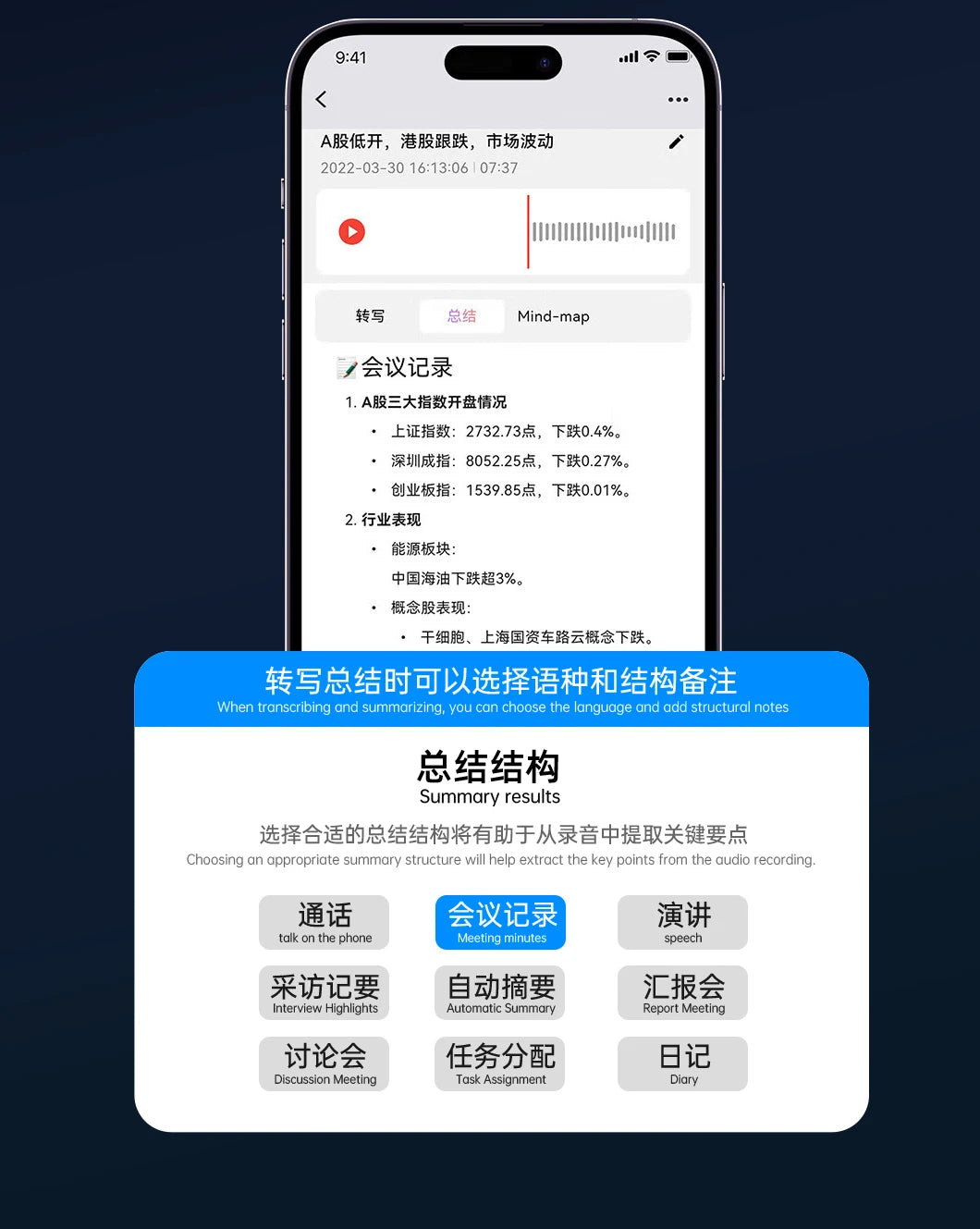 AI Voice Recorder Min Magnetic Powerd ChatGPT-4 App Translator