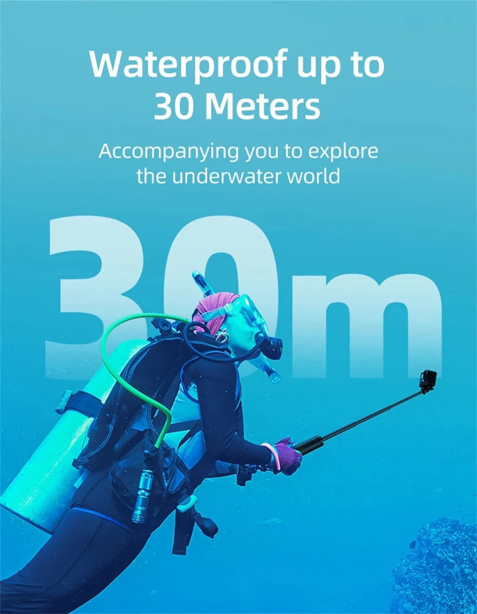 New underwater Buoyancy Bar Selfie tripod Waterproof