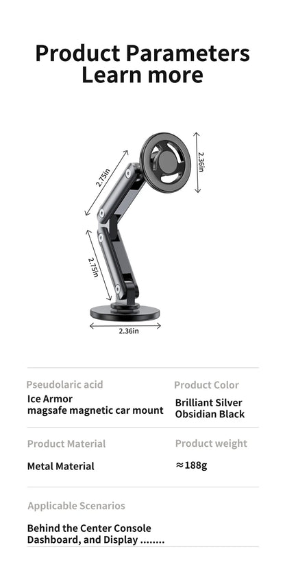 Universal Metal Car Magnetic Semiconductor Cooling Phone Holder