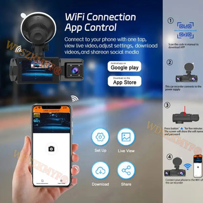 WIFI Dash Cam For Car Camera 1080P Video Recorder