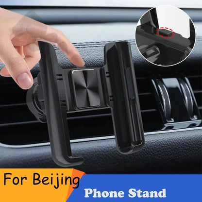 Phone Holder For Car For Beijing BAIC Support Manual Clamping