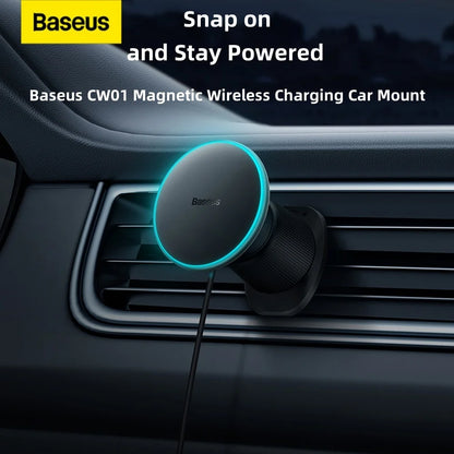 15W Fast Charging Car Charger Holder Magnetic Car Phone Holder