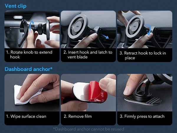 ESR for MagSafe Car Mount Dashboard Magnetic Phone Holder