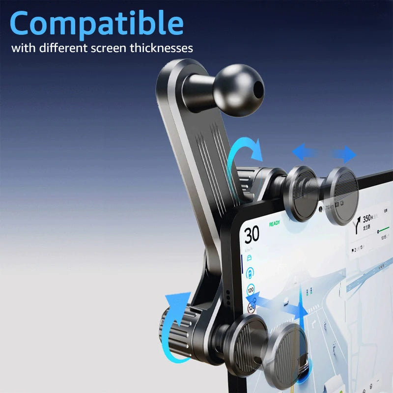 17mm Ball Head Car Screen Clip Phone Holder Base Car