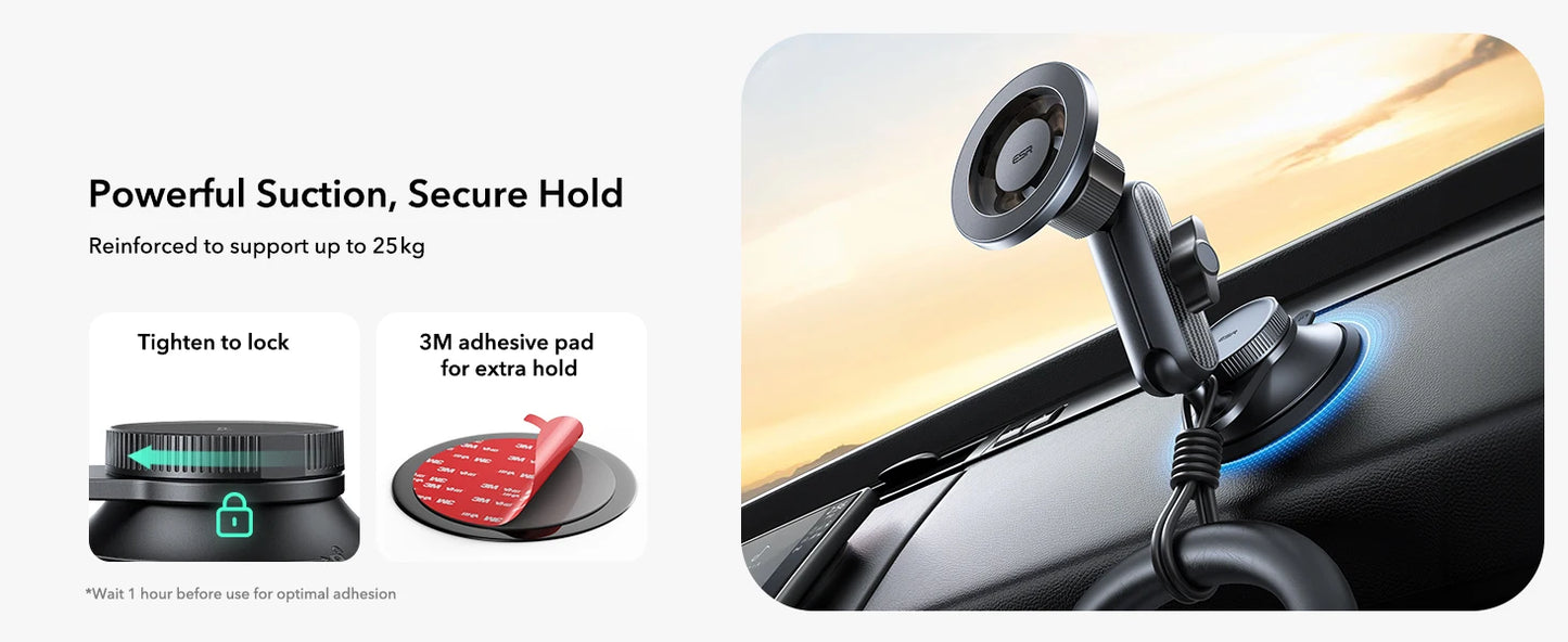 ESR MagSafe Car Mount Vacuum Magnetic Car Mount