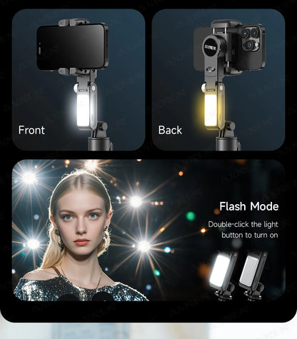 AXNEN AI Desktop Gimbal Tripod Extendable Selfie Stick
