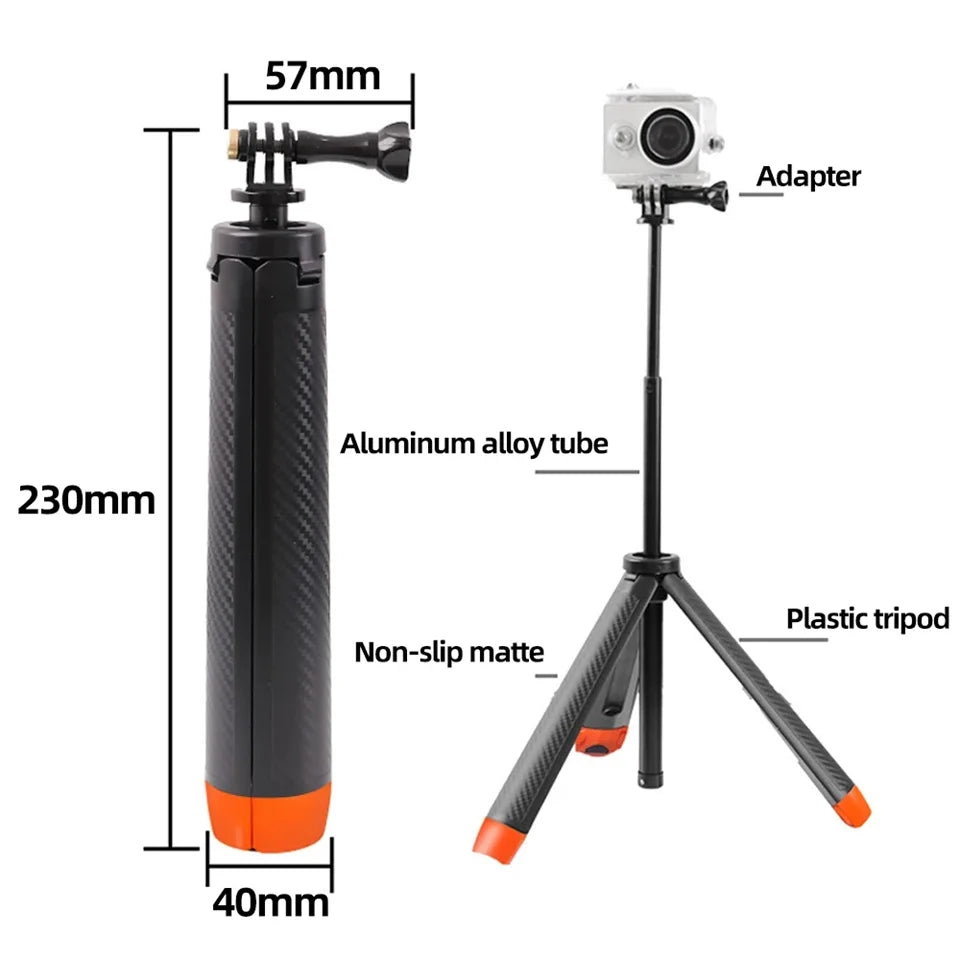New underwater Buoyancy Bar Selfie tripod Waterproof