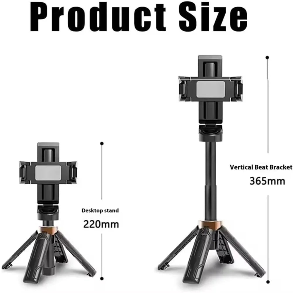Mobile selfie stick handle tripod photography tool stabilizer