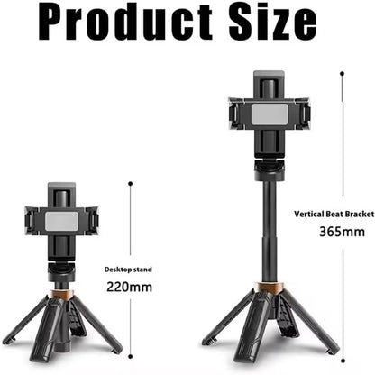 Mobile selfie stick handle tripod photography tool stabilizer