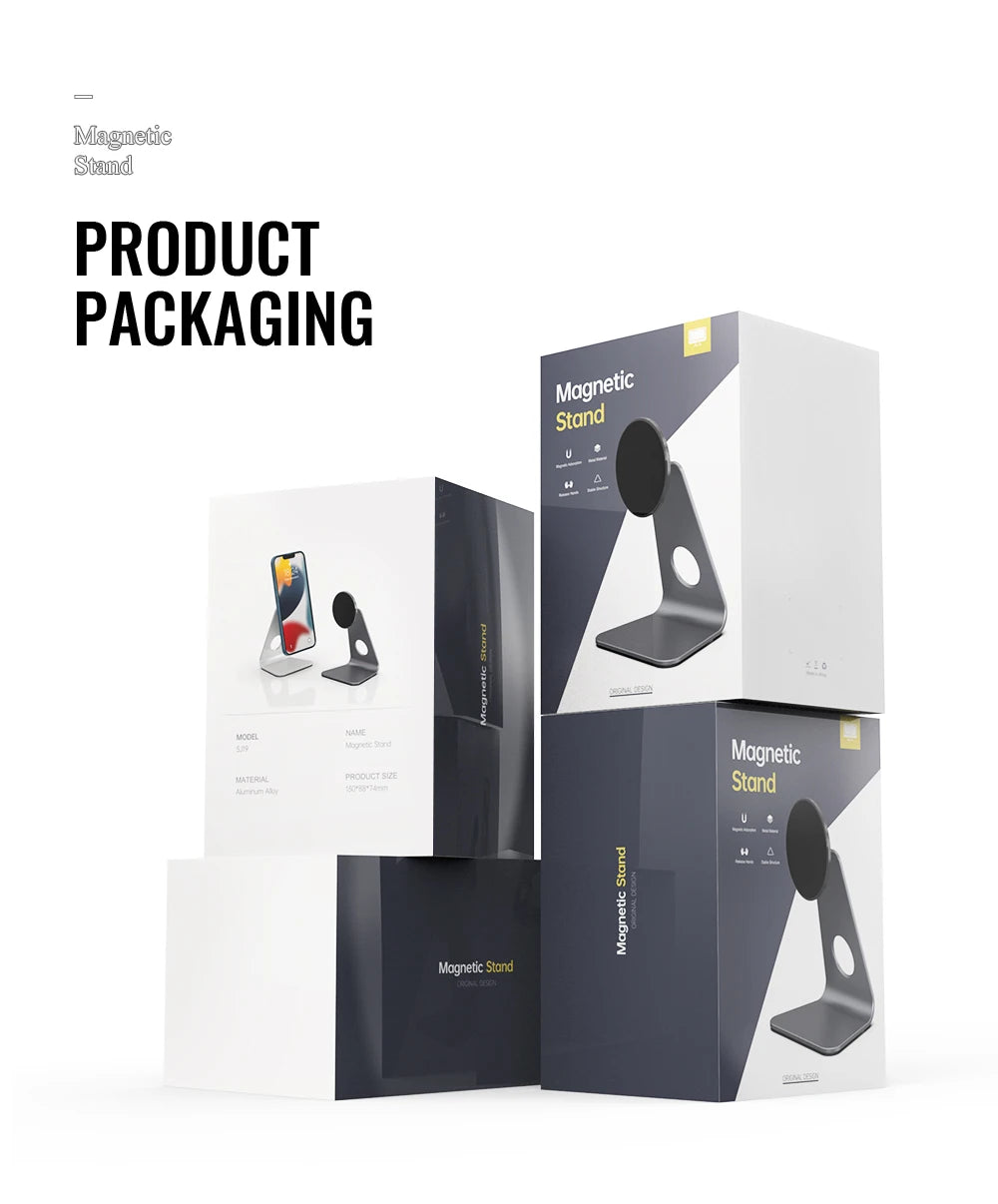 Desktop Magnetic Mobile Phones Holder Aluminum Bracket