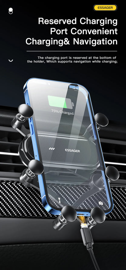 Essager Gravity Car Phone Holder Air Vent Clip Mount Stand